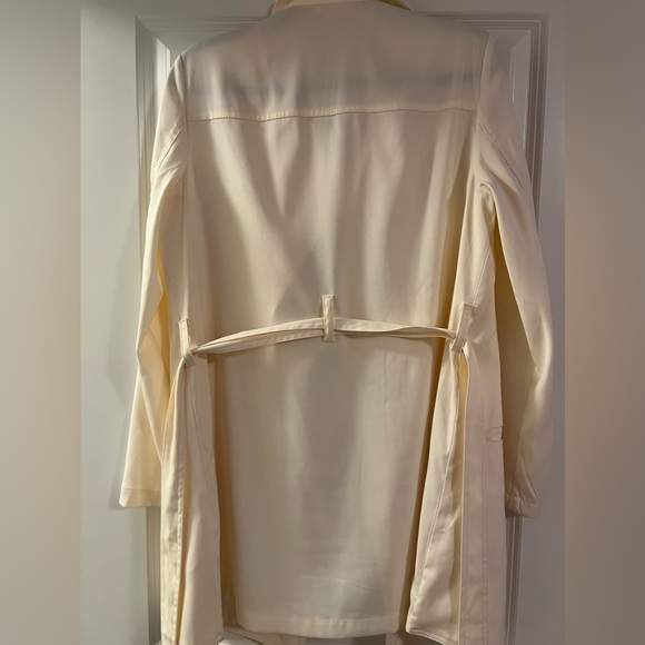 Cream Max Studio Long Blazer Style Coat - Picture 2 of 4